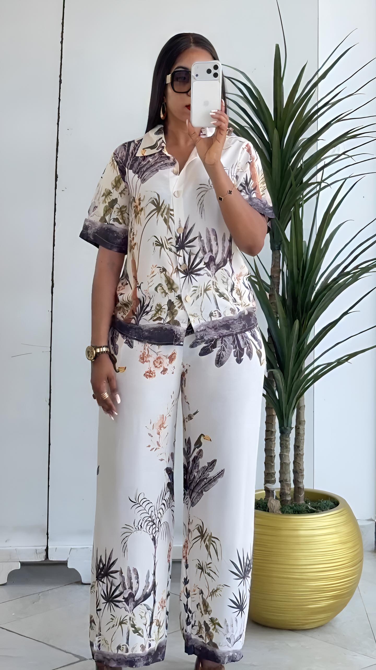 2 piece set-green corporate style